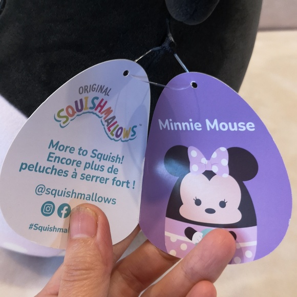 Disney Squishmallow 10 inches Minnie, with a purple polka dot bow - Picture 4 of 5